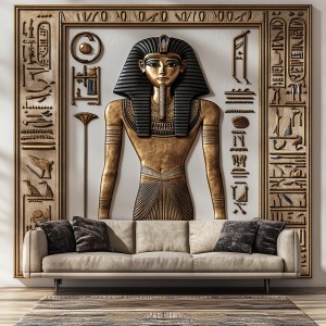 EGYPTIAN MYSTERY 3D RÖLYEF TABLO