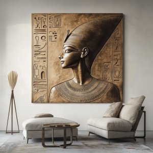 EGYPTIAN ANCIENT ALIEN 3D RÖLYEF TABLO