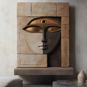 EGYPTIAN MYSTERY 3D RÖLYEF TABLO