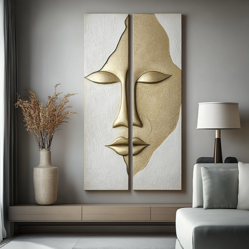 GOLD FACE 3D RÖLYEF TABLO