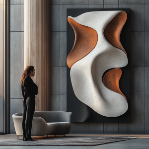 OLD LION 3D RÖLYEF TABLO