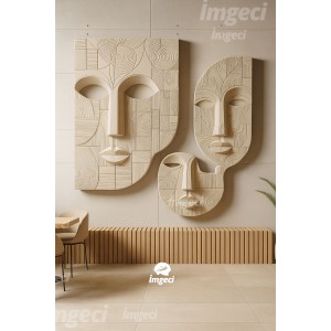 MAMI MASK 3D RÖLYEF TABLO