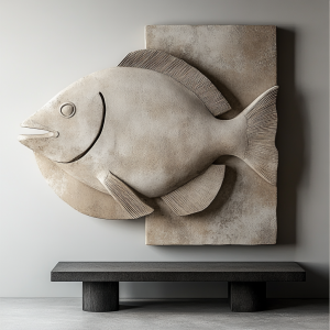 FISH FISH 3D RÖLYEF TABLO