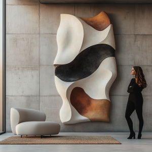 RENKLI SÜTUN PRIMAL 3D RÖLYEF TABLO