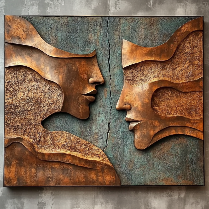 MODERN PRIMAL 3D RÖLYEF TABLO