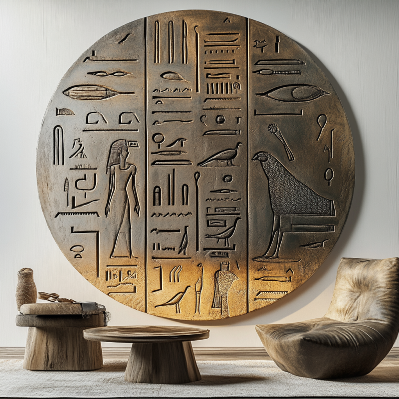 EGYPTIAN SPELL 3D RÖLYEF TABLO