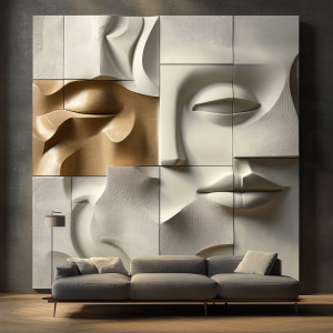 KOLAJ 3D RÖLYEF TABLO