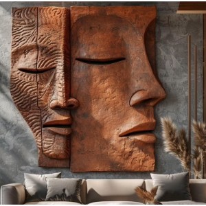 AFRO MASK 3D RÖLYEF TABLO