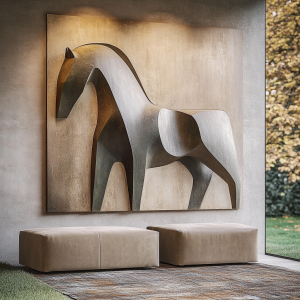 BLACK AT 3D RÖLYEF TABLO