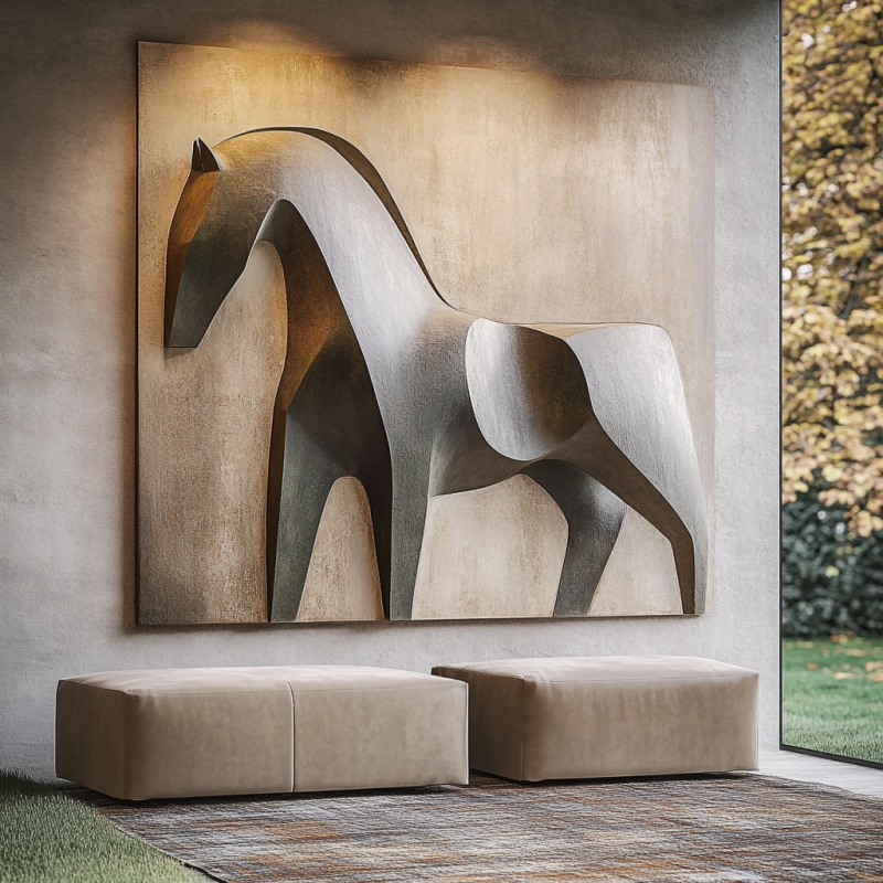 BLACK AT 3D RÖLYEF TABLO