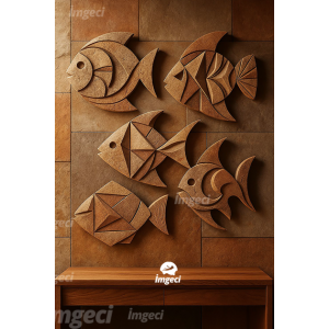 FISH FISH 3D RÖLYEF TABLO