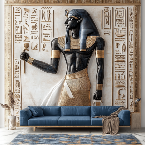 EGYPTIAN CREAM 2 3D RÖLYEF TABLO