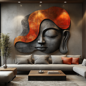 KIRMIZI BUDA 3D RÖLYEF TABLO