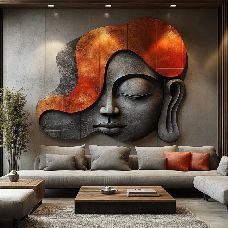 KIRMIZI BUDA 3D RÖLYEF TABLO