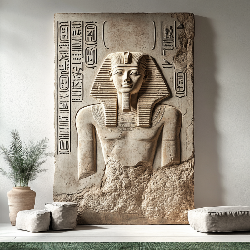 EGYPTIAN ROYAL 3D RÖLYEF TABLO